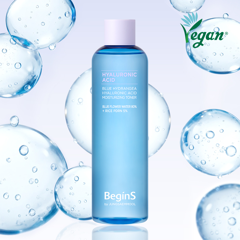 BeginS by JUNGSAEMMOOL 藍繡球透明質酸水潤柔膚水